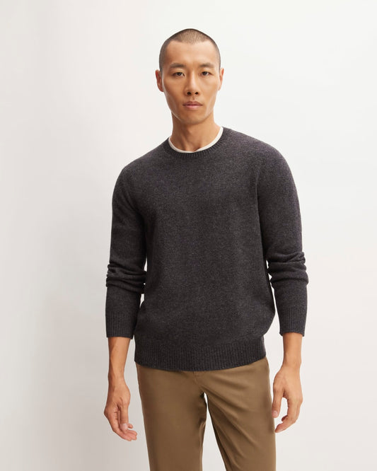 The Premium Merino Crew Neck Sweater | Charcoal
