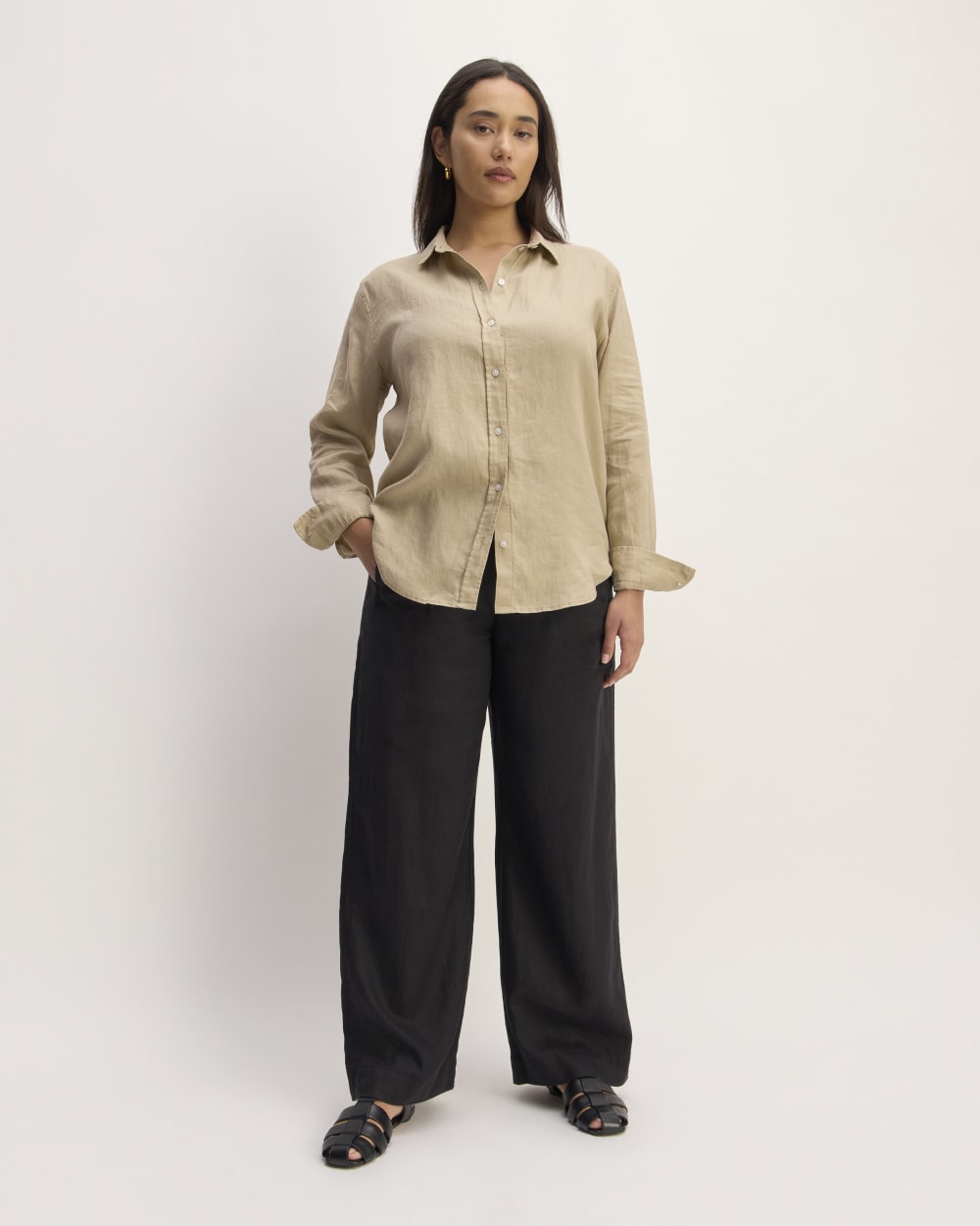 The Must-Have Shirt in Linen | Trench Coat Khaki