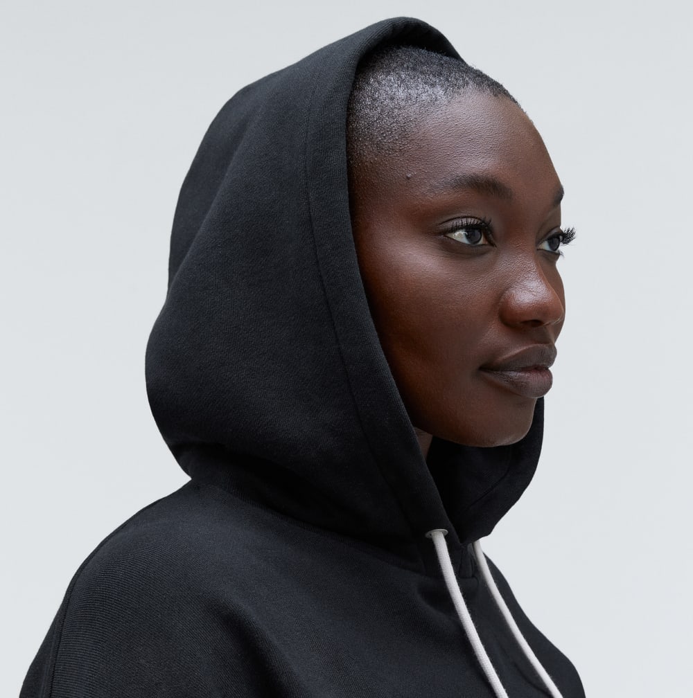 The Track Organic Cotton Popover | Black