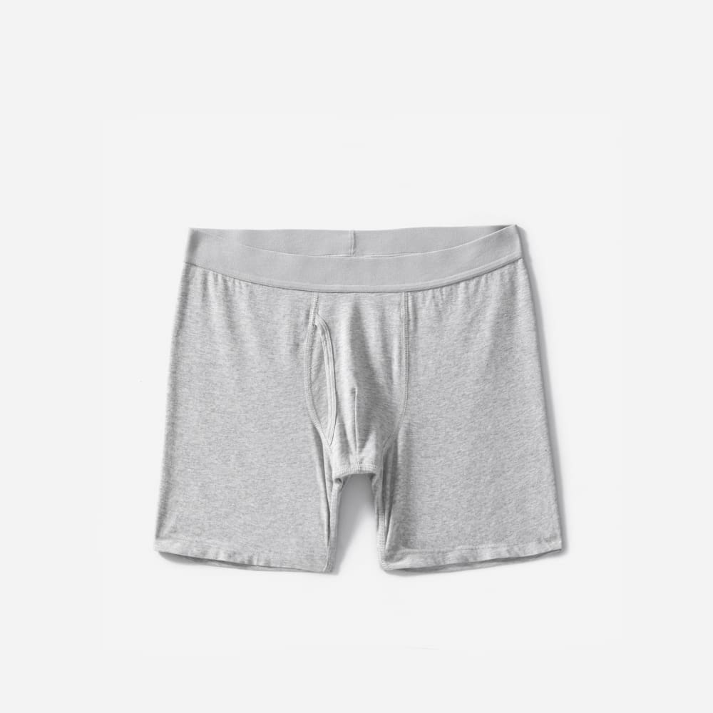 The Supima® Longer Boxer Brief | Uniform |  Heathered Grey
