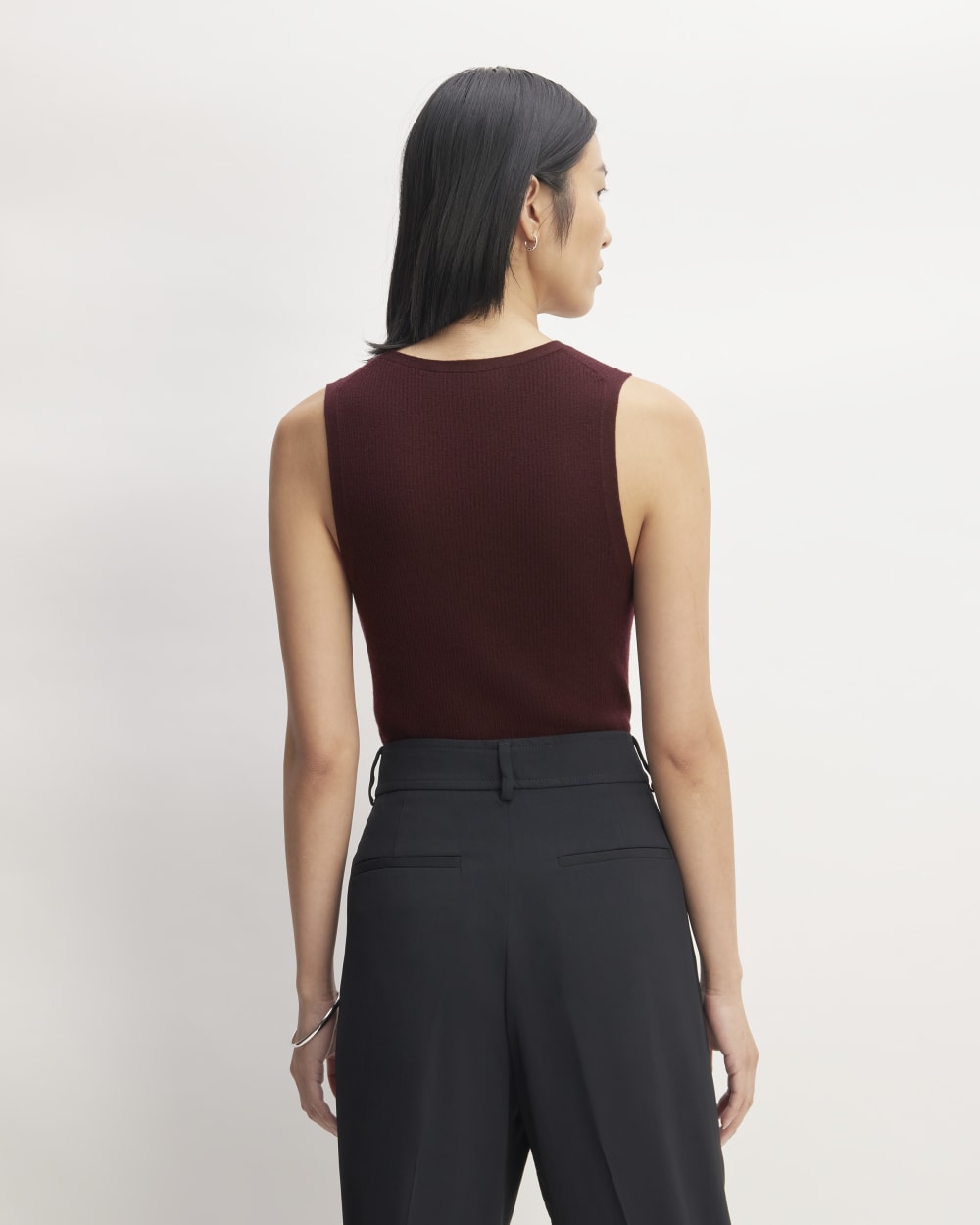 The Tank in Ultrasoft Merino | Burgundy