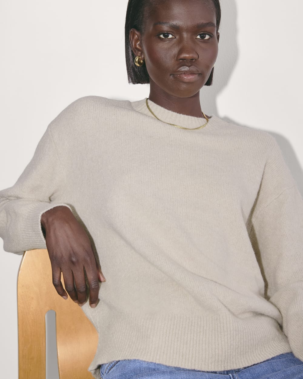 The Cocoon Crew in Plush Cotton | Heather Mushroom