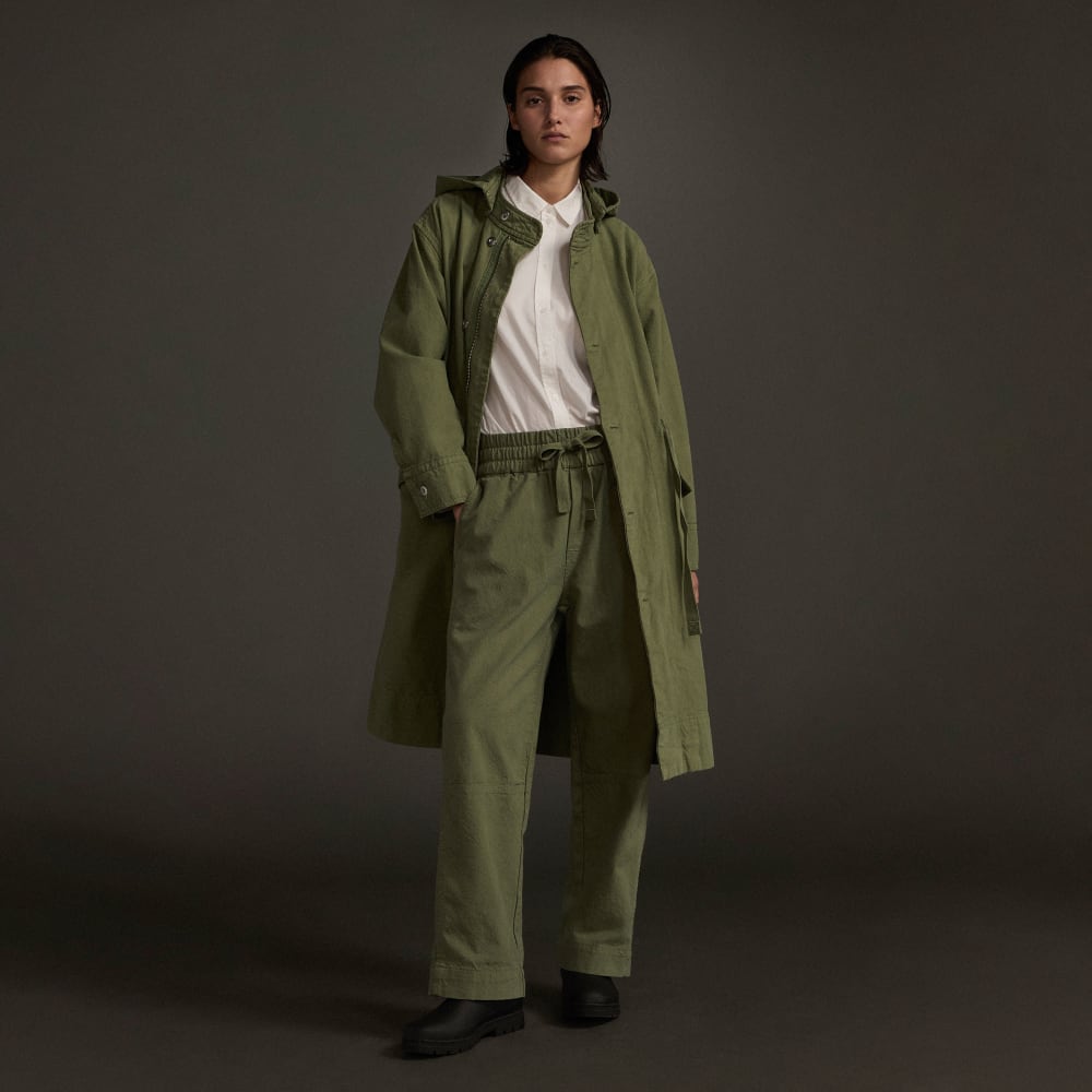 The Canvas Organic Cotton Pull-On Pant | Forest Green