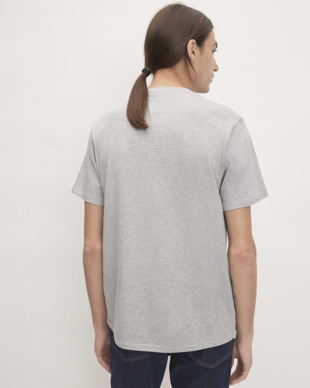 The Organic Cotton V-Neck Tee |  Heathered Grey