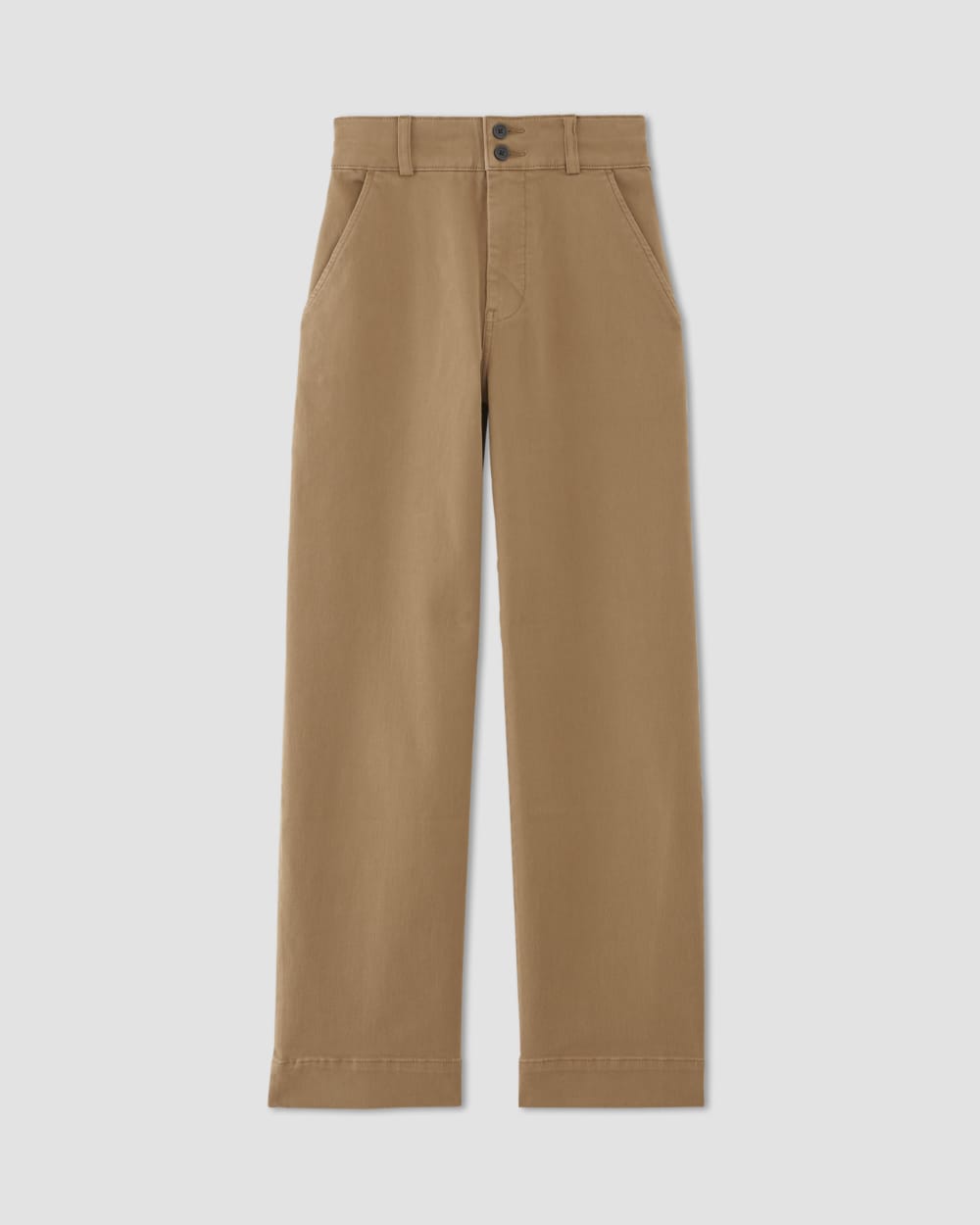 The Organic Wide-Leg Pant | Toasted Coconut