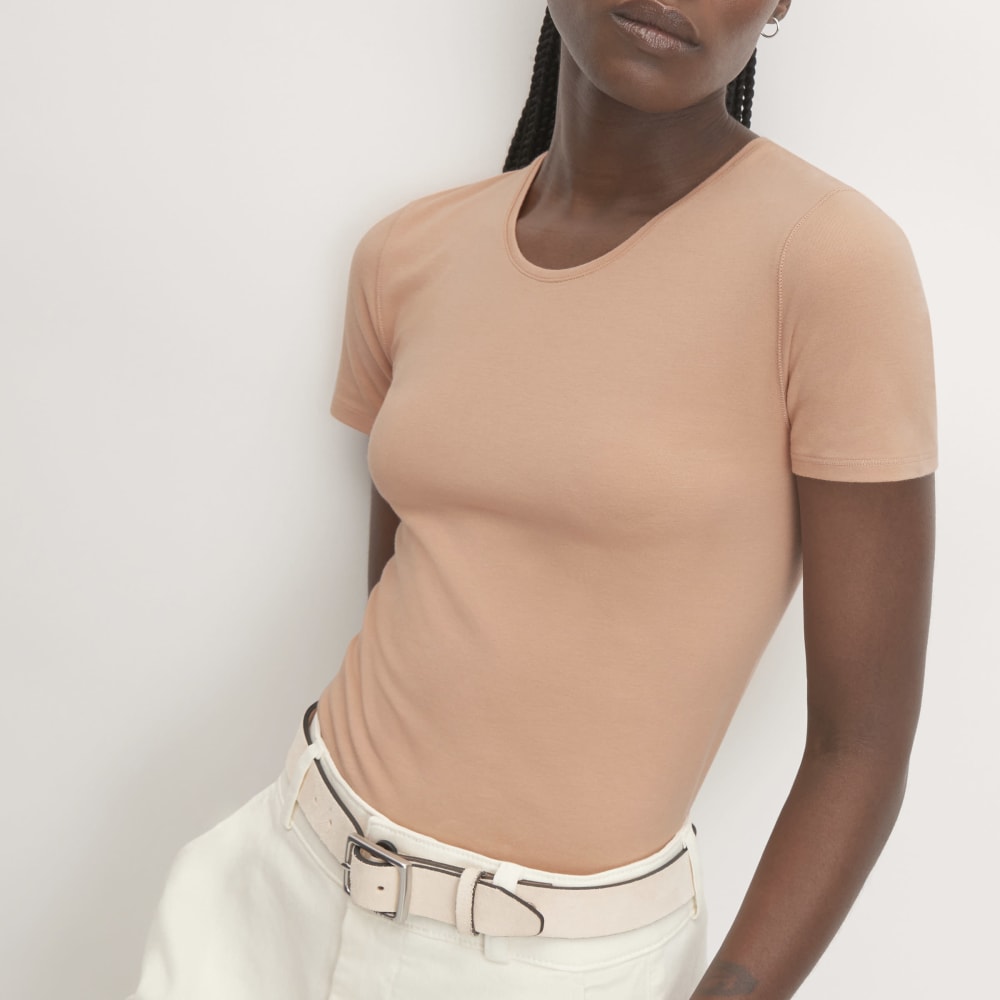 The Supima® Form Crew Neck Tee | Blush Pink