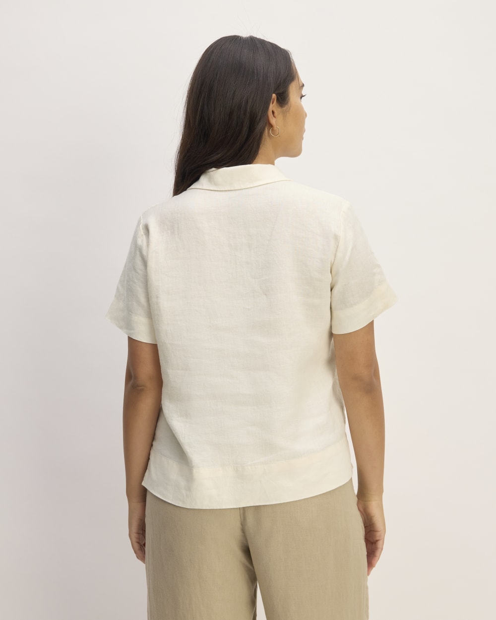 The Notch Shirt in Linen | Bone