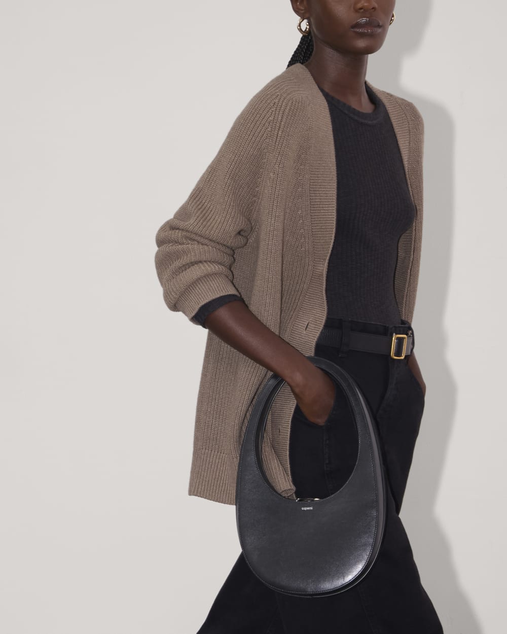 The Long Cocoon Cardigan | Heather Taupe
