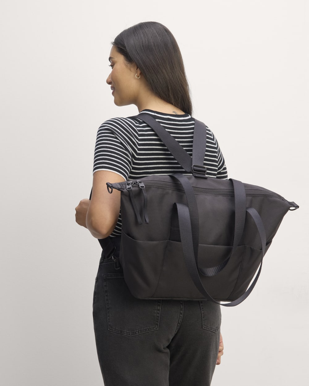 The ReNew Transit 3-Way Tote | Black