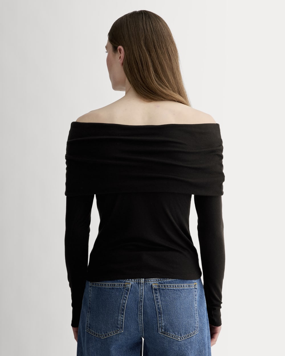 The Off-the-Shoulder Top in Butterluxe | Black