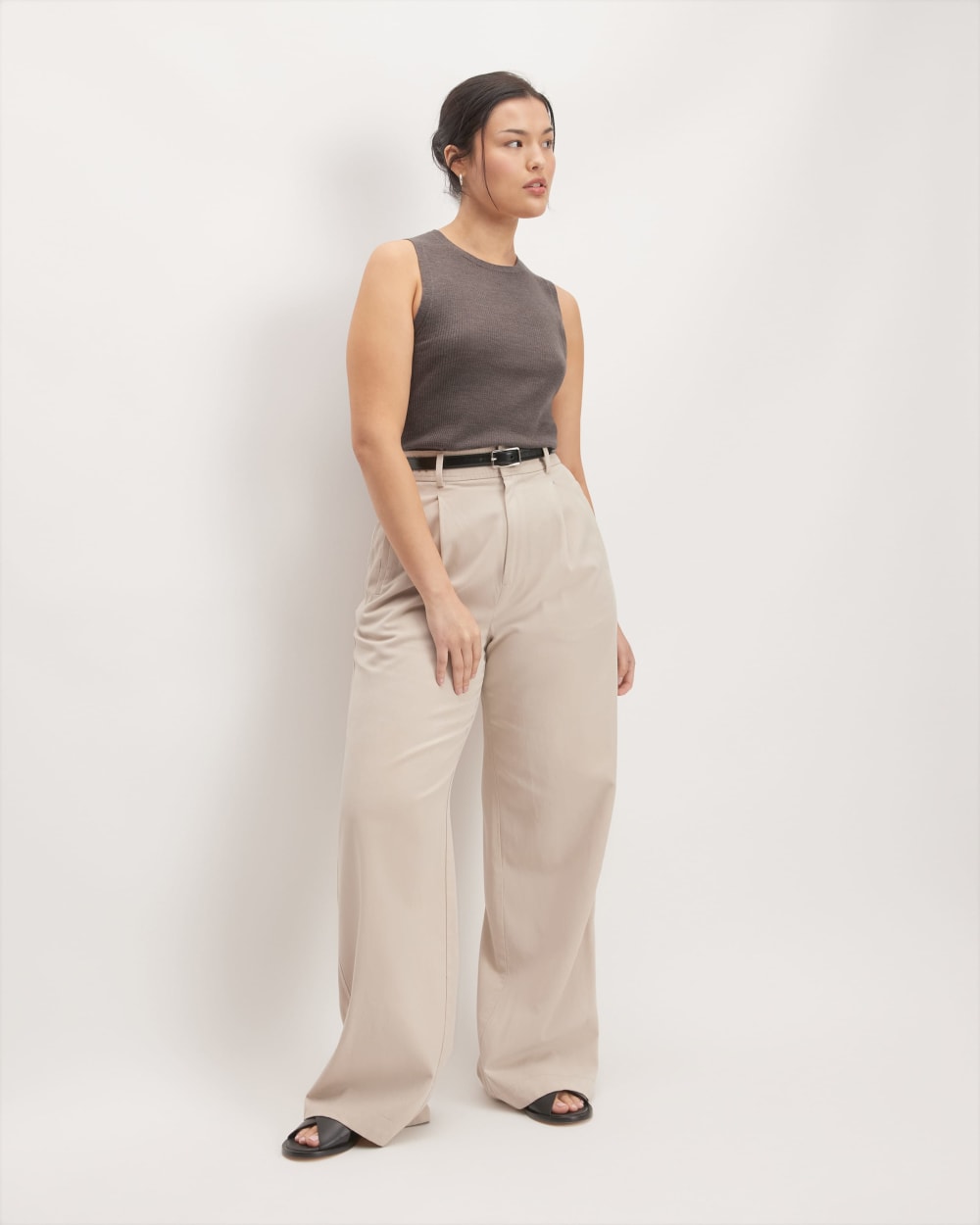 The Tank in Ultrasoft Merino | Heather Cocoa