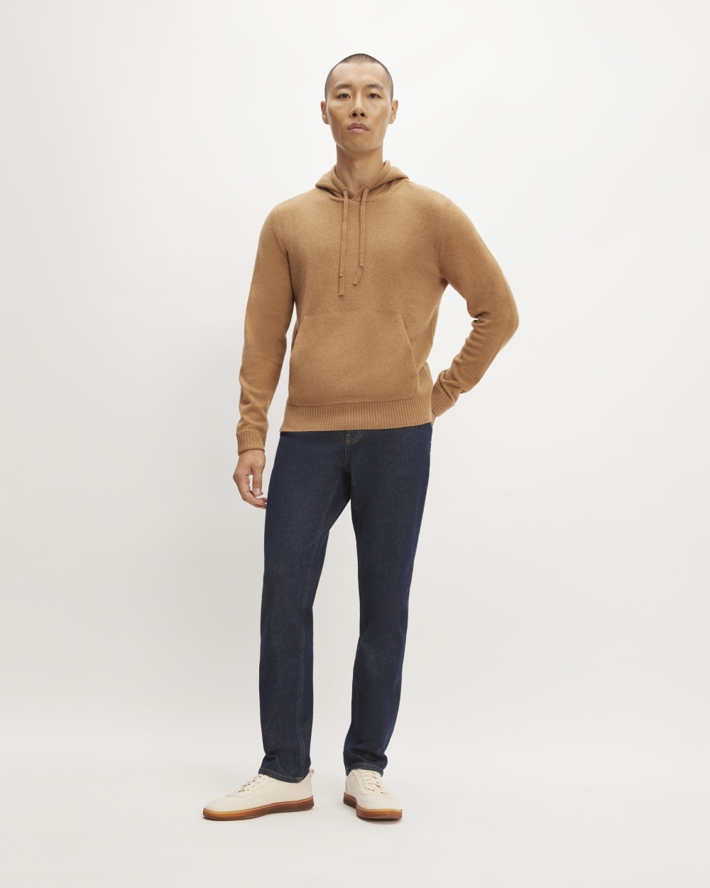 The Felted Merino Hoodie | Deep Camel