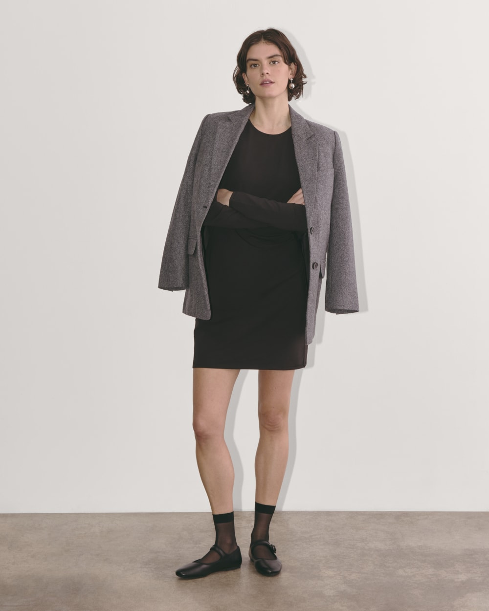 The Form Mini Dress | Black