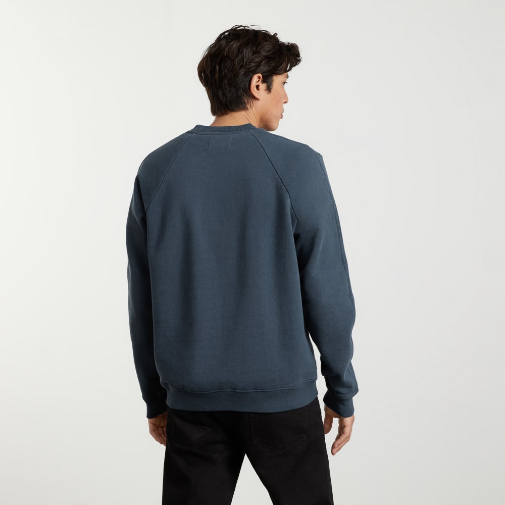 The Track Crewneck Sweatshirt | Kingfisher Blue