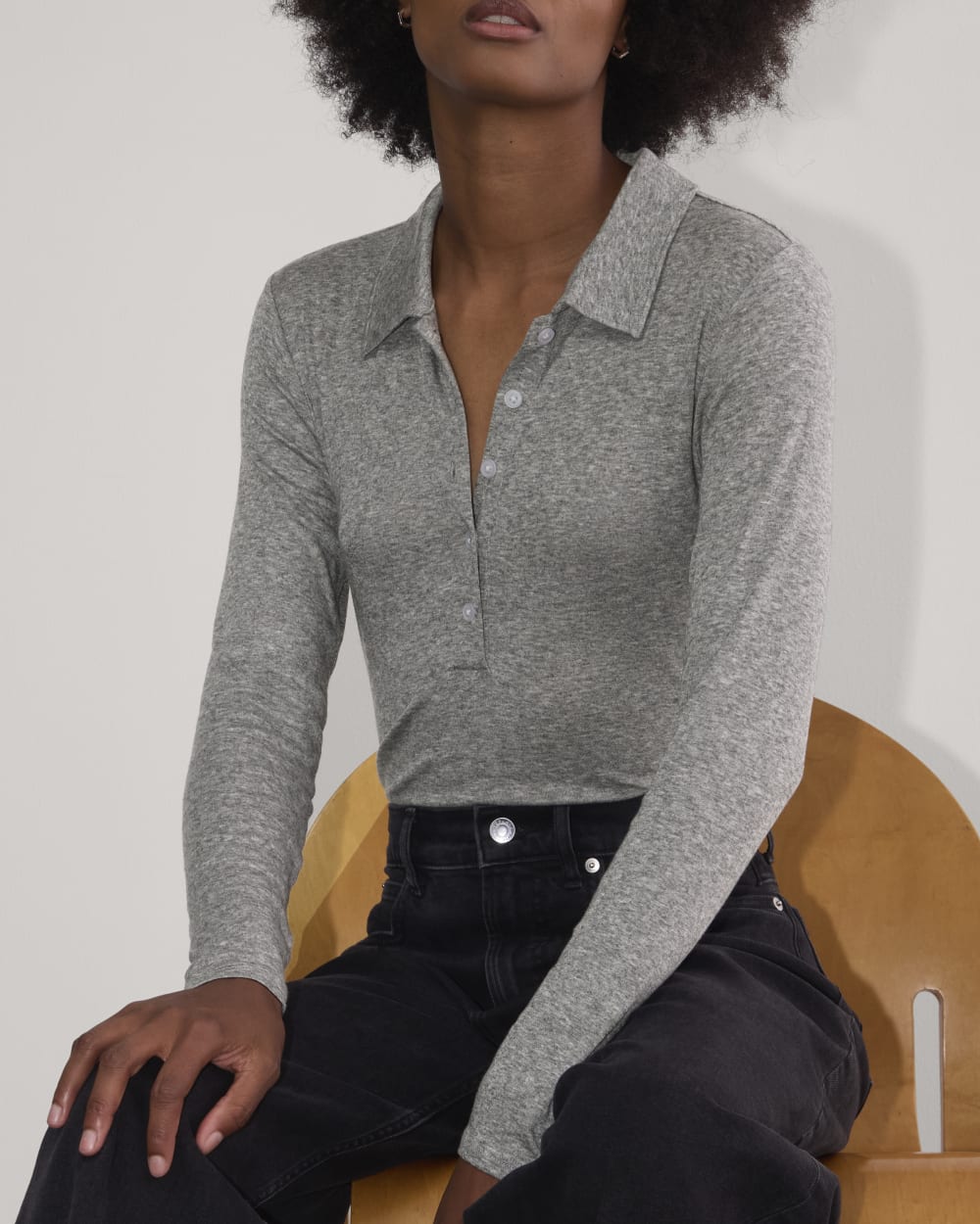 The Henley in Butterluxe | Heather Charcoal