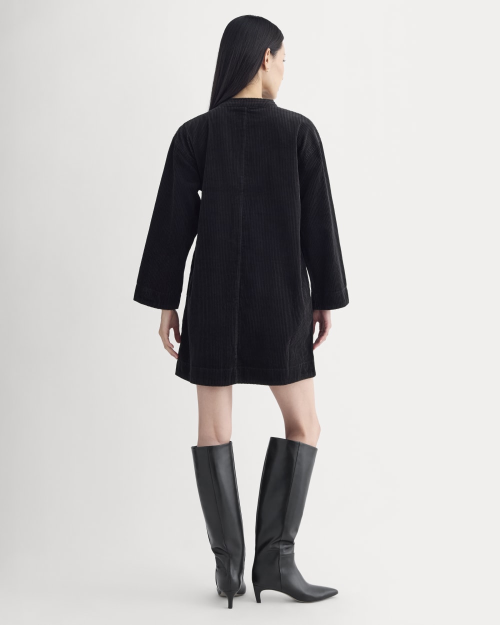 The Corduroy Mini Dress | Black