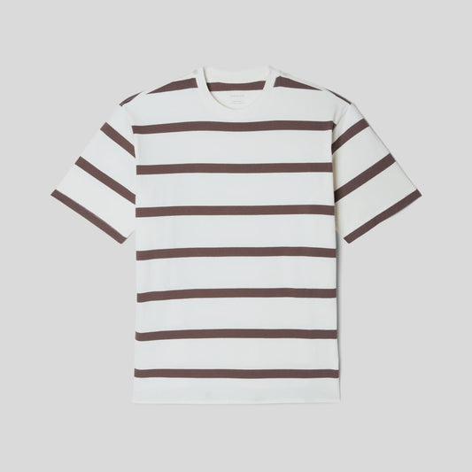 The Premium-Weight Relaxed Crew | Uniform | Chocolate Brown / Canvas Tan