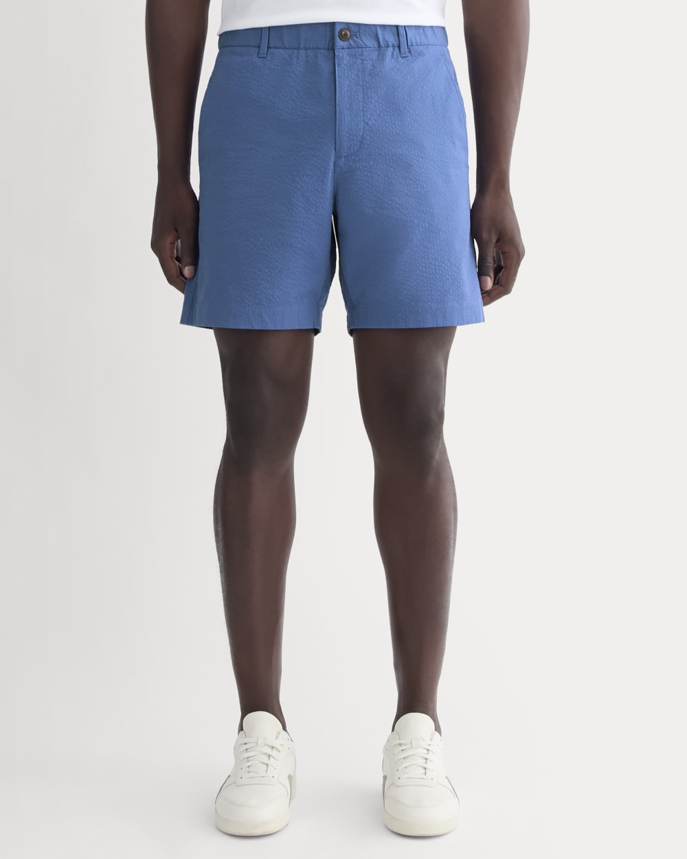 The Seersucker Short | Soft Cobalt