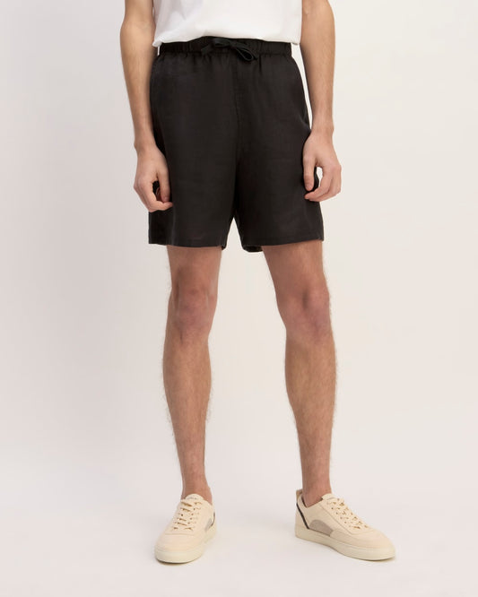 The Linen Easy Short | Black