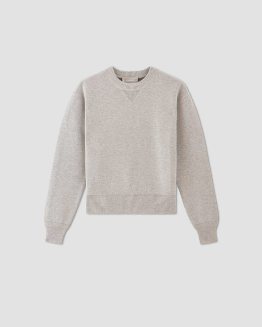 The Cotton-Merino Sweatshirt | Heathered Grey