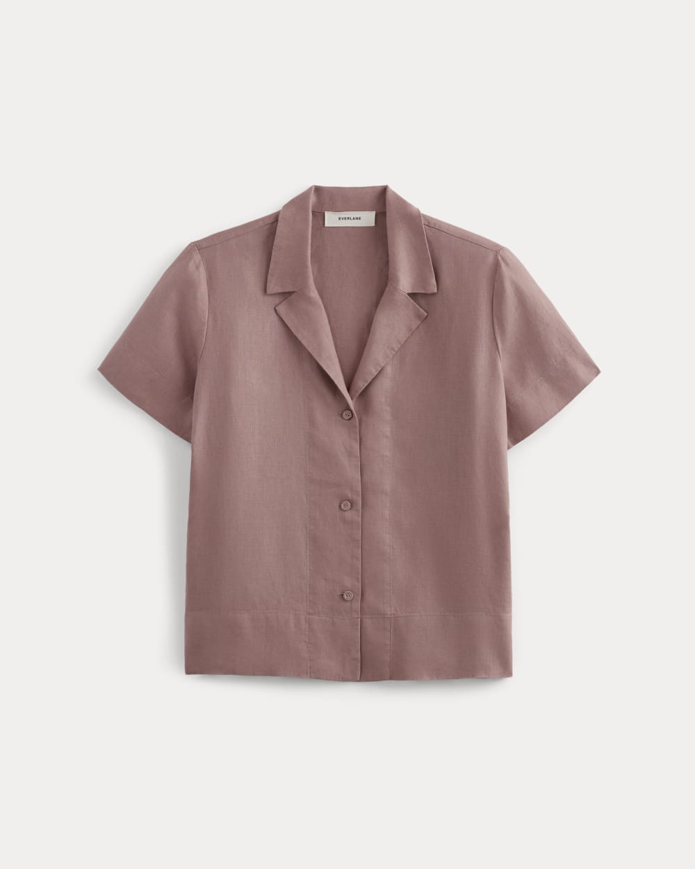 The Notch Shirt in Linen | Rose Dusk