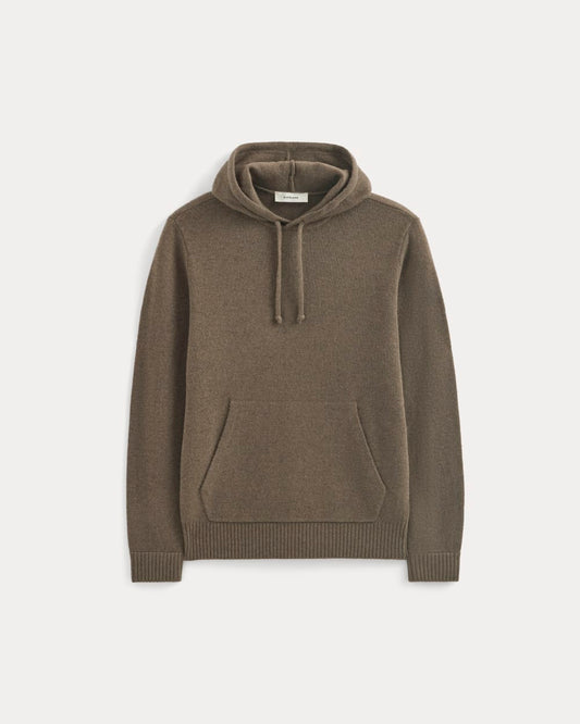 The Felted Merino Hoodie | Heather Chocolate Martini