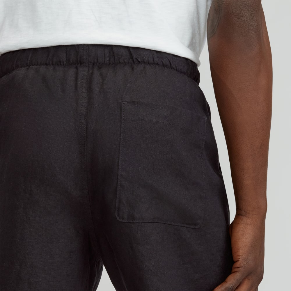 The Linen Easy Short | Black
