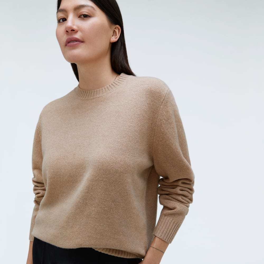 The Everyone Cashmere Crew | Light Camel