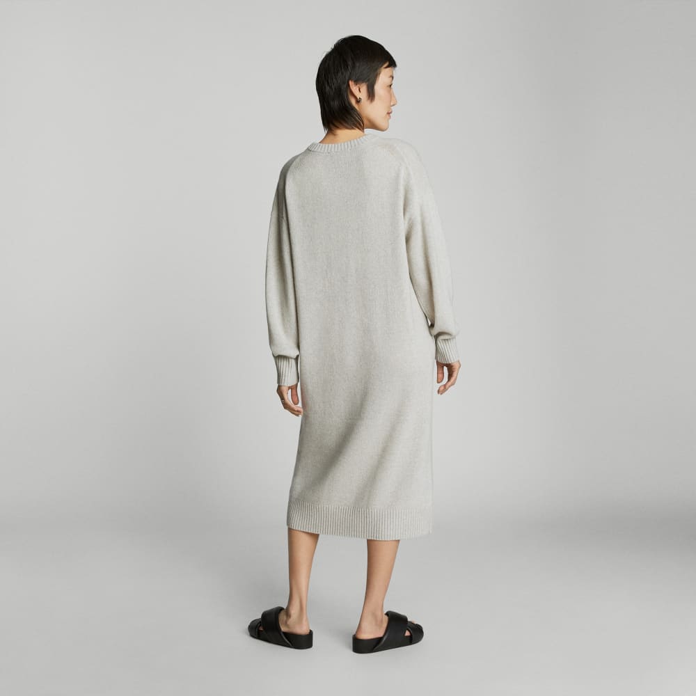 The Cashmere Midi Dress | Pale Heather Grey