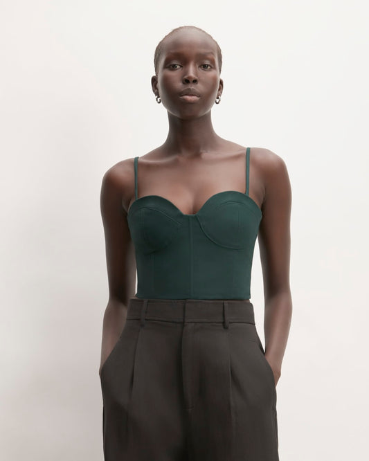The Structured Cotton Bustier | Scarab