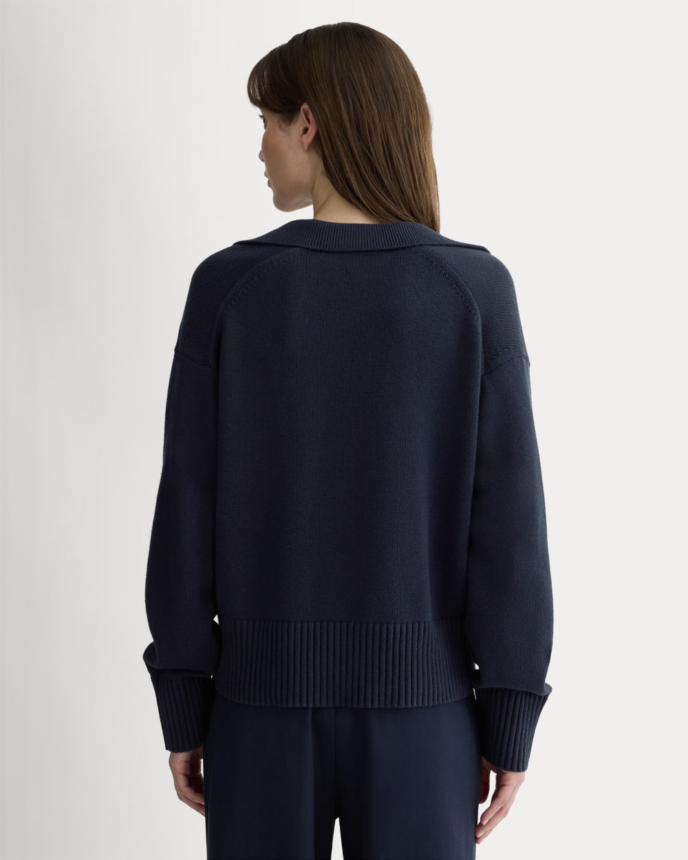 The Boxy Polo in Everyday Cotton | Navy