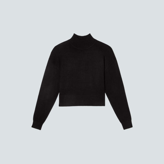 The Luxe Merino Turtleneck | Black
