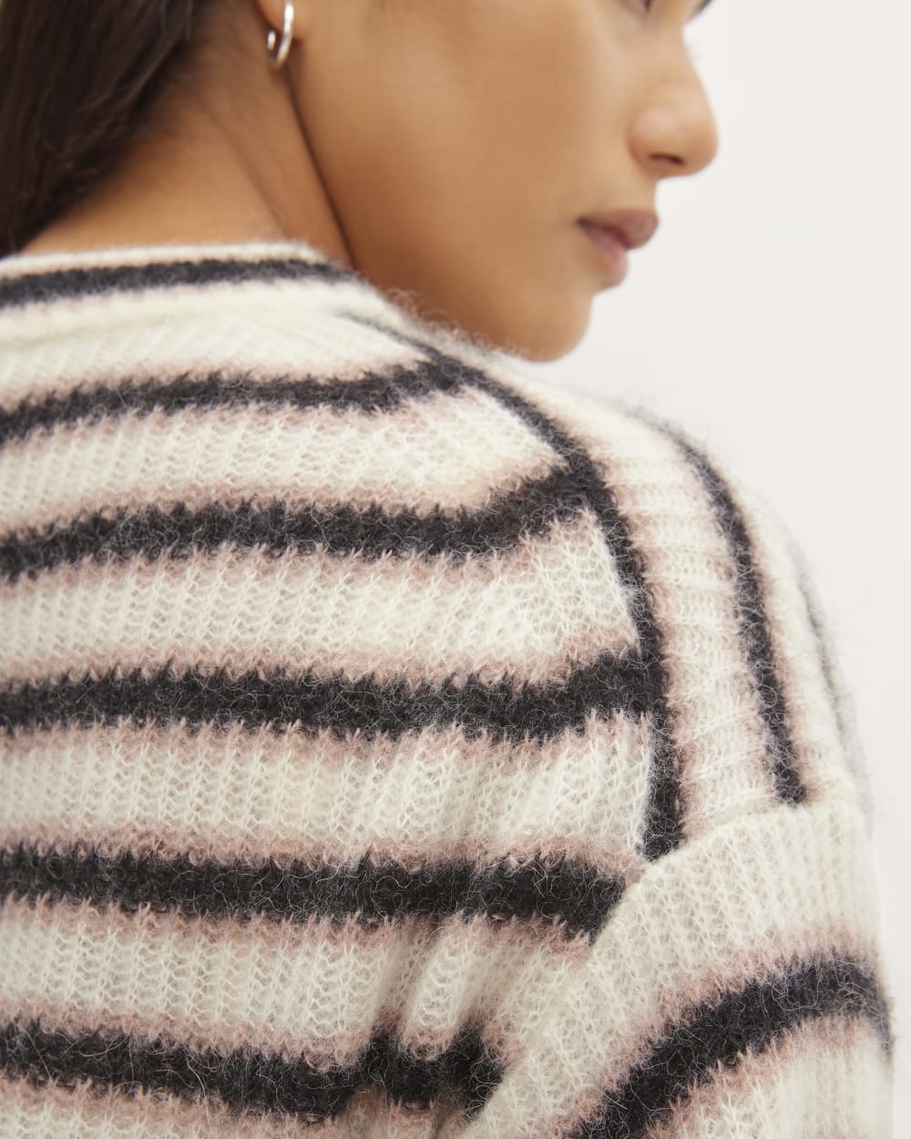 The Cocoon Crew in Alpaca | Heathered Black / Cafe Creme / Bone