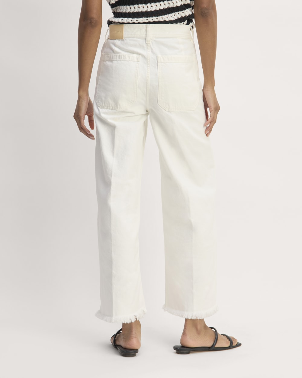 The Mariner Cropped Jean | Frayed Hem Bone
