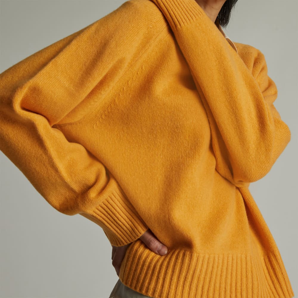 The Cashmere Boxy Crew | Kumquat