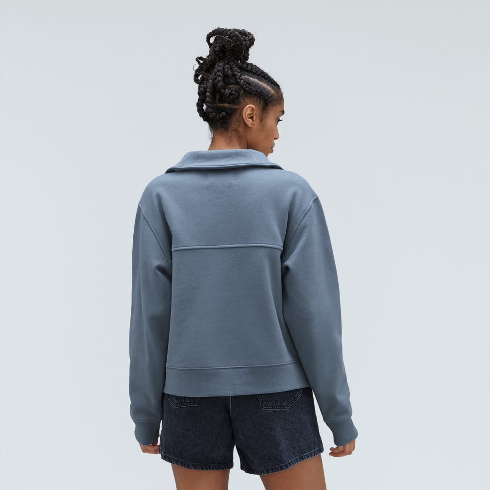 The Track Half-Zip | Faded Blue