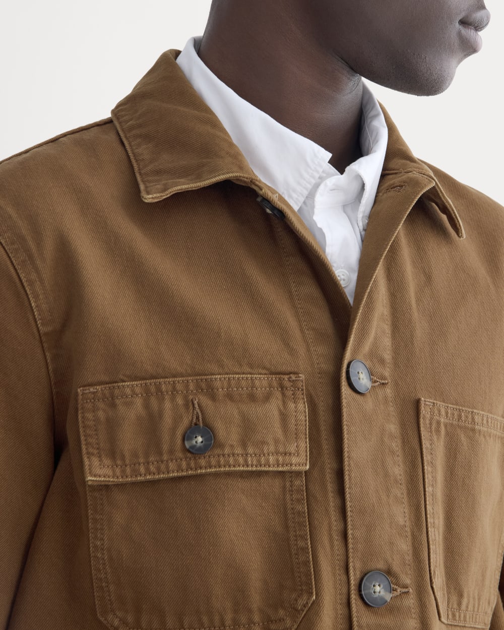 The Denim Utility Jacket | Neutral Toffee