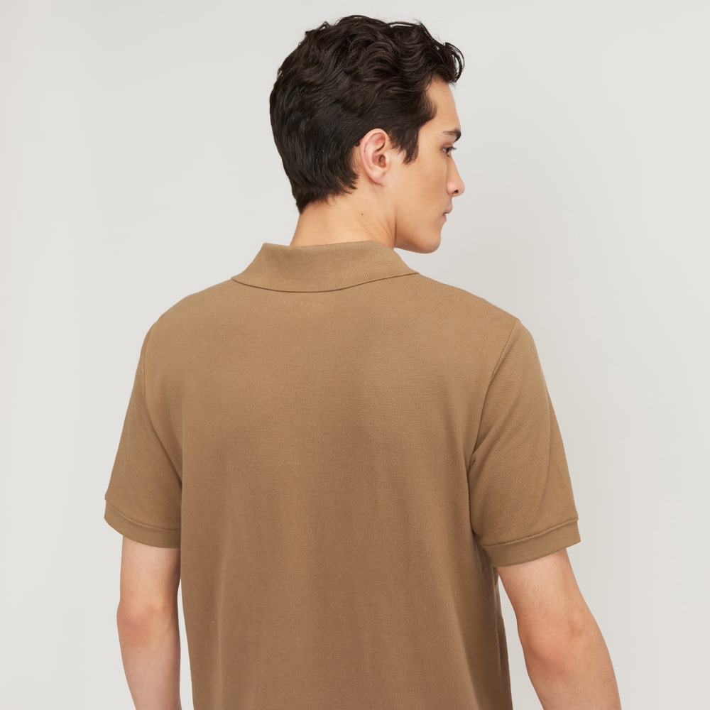 The Pique Polo | Toasted Coconut