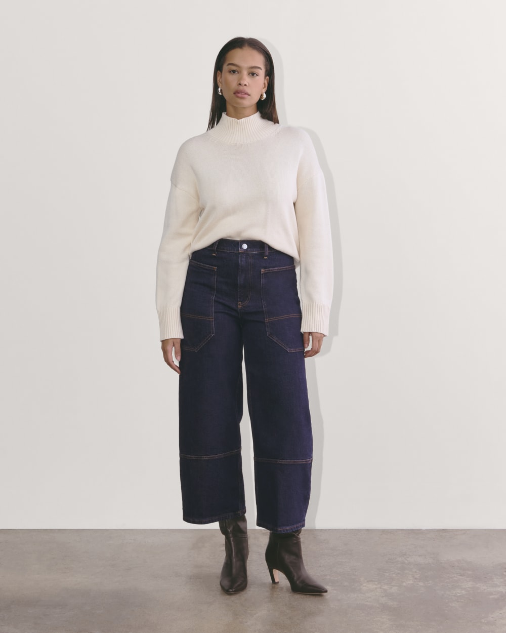 The Way-High® Gardener Cropped Jean | Deep Rinse