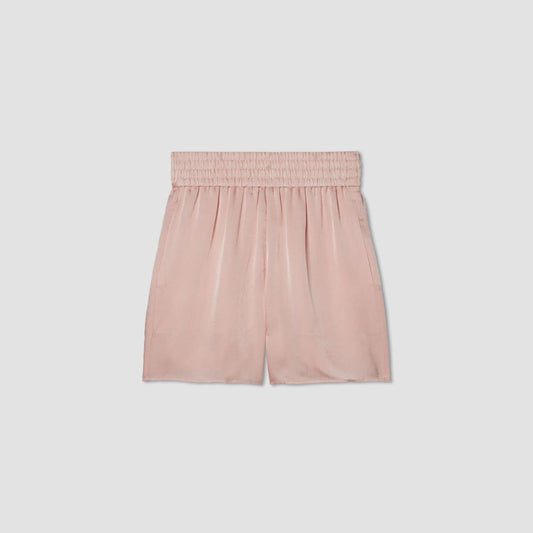 The Satin Pull-On Short | Petal Pink
