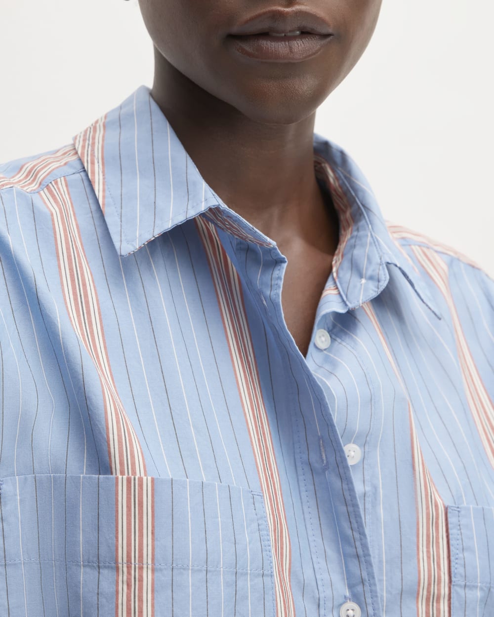 The Midi Cotton Shirt Dress | Parisian Blue / Black / Rusted Red / Bone