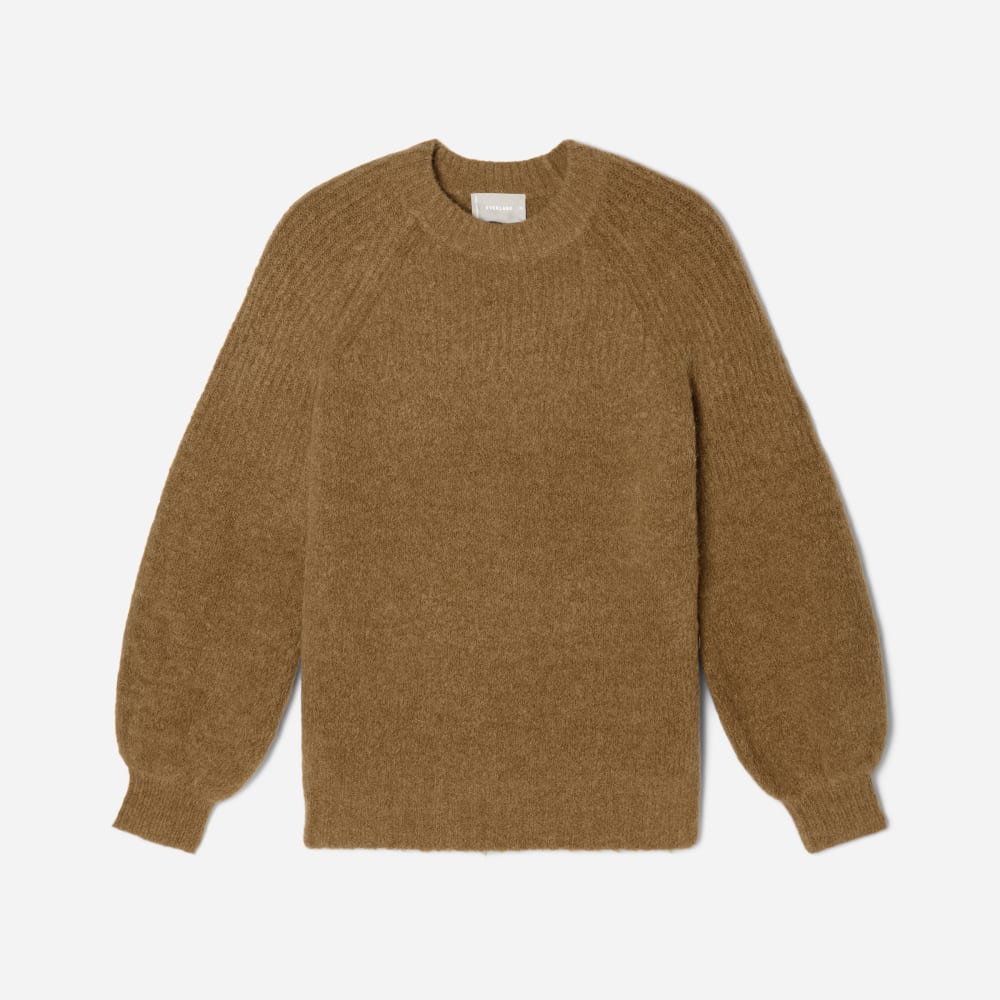 The SuperFuzz Alpaca Oversized Crew | Dijon