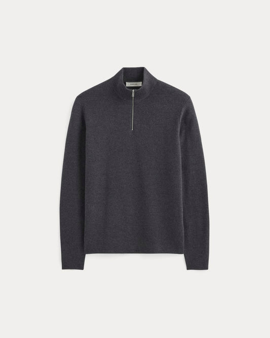 The No-Sweat Quarter-Zip | Heathered Ash