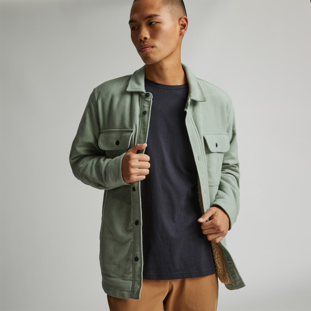The ReNew Fleece-Lined Heavyweight Overshirt | Lily Pad
