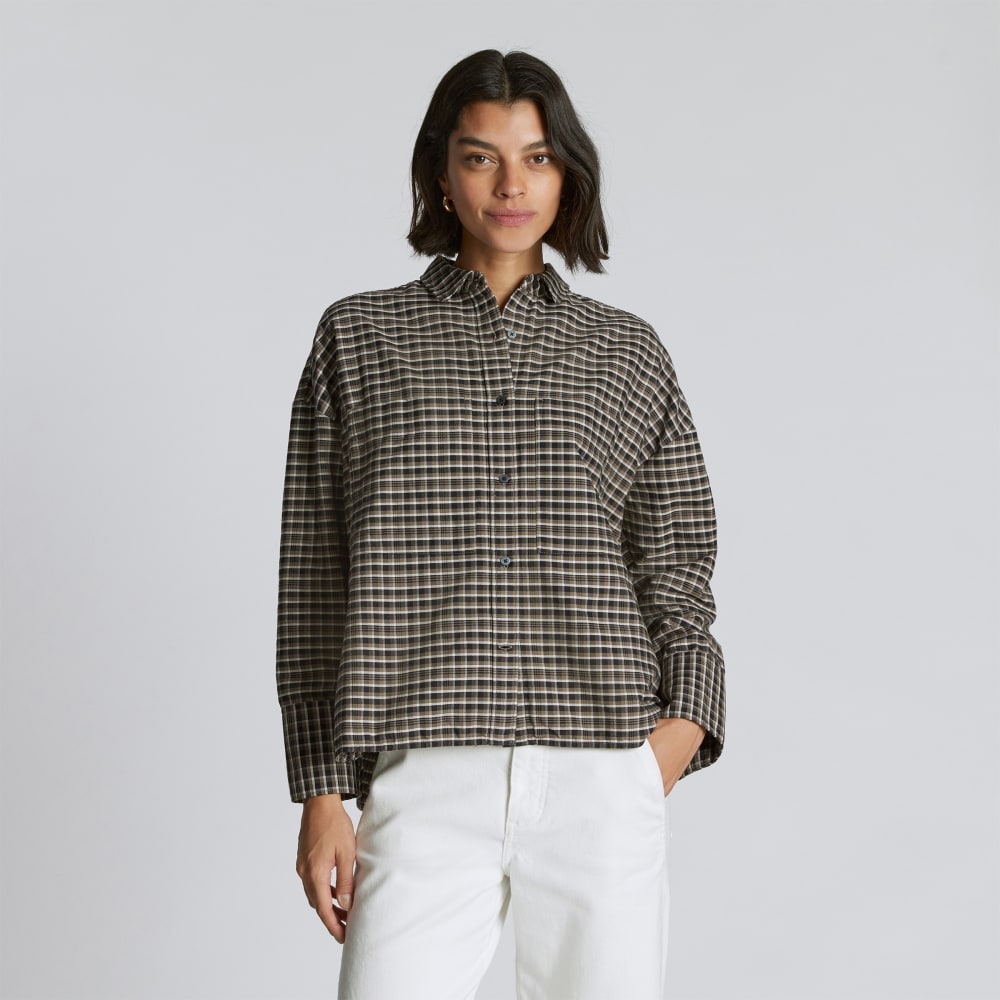 The Boxy Oxford | Falcon Mini Plaid