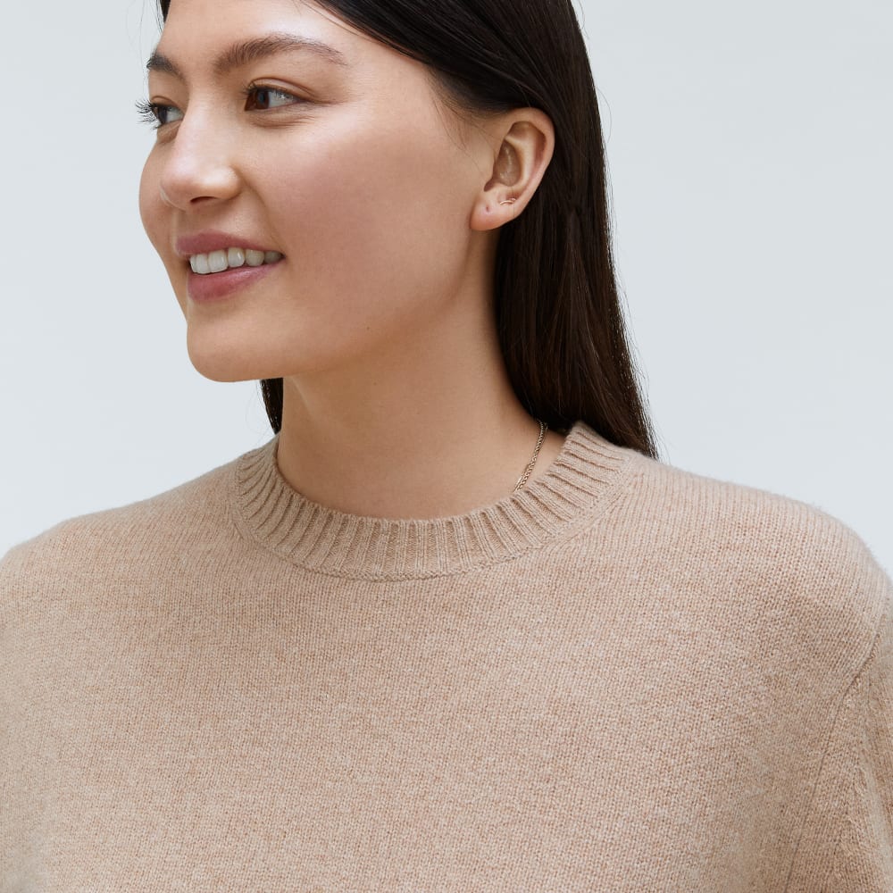The Everyone Cashmere Crew | Light Camel