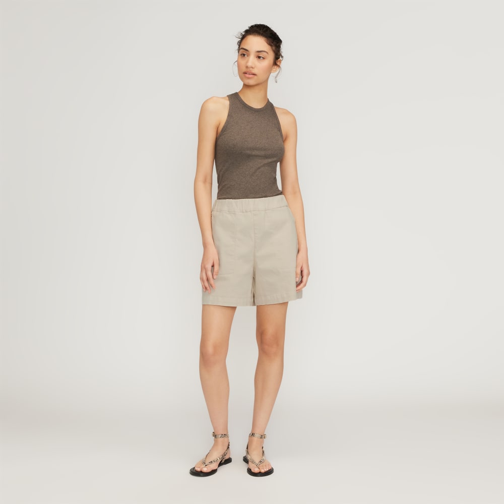 The Organic Pull-On Short | Sandstone
