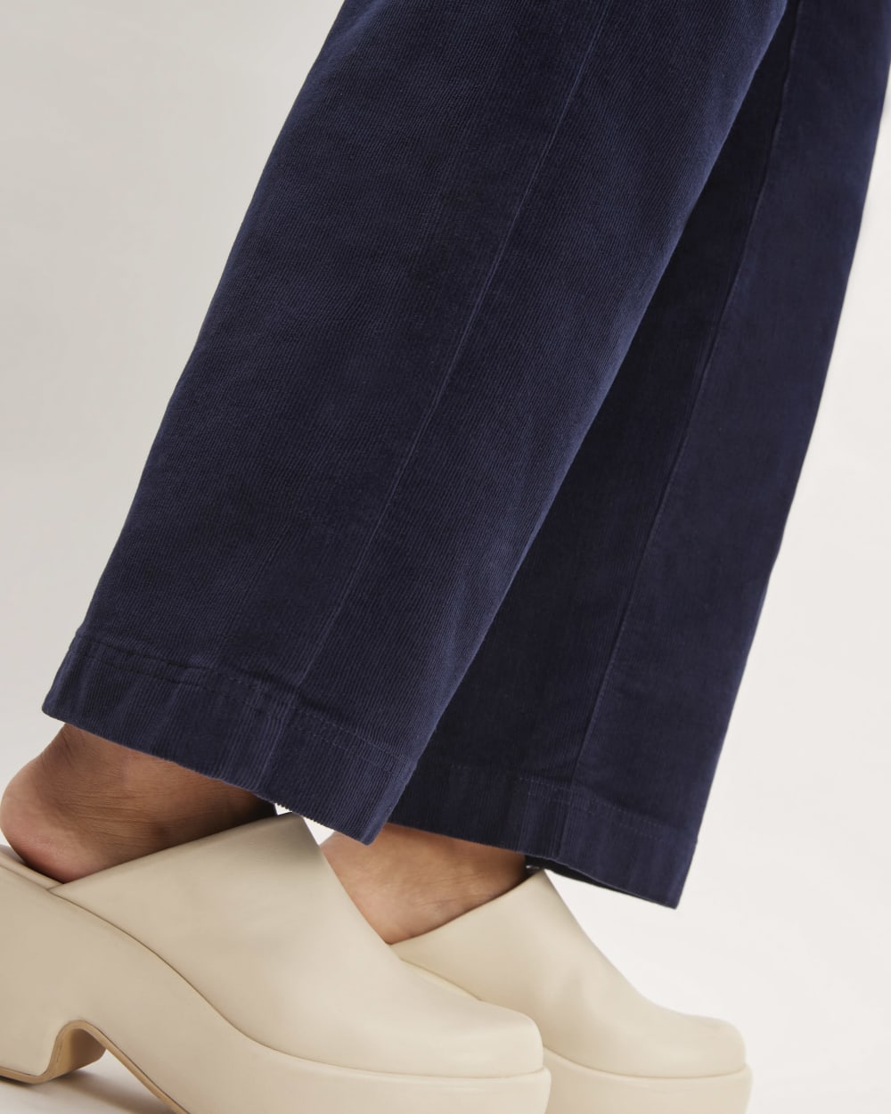The Corduroy Wide-Leg Pant | Navy