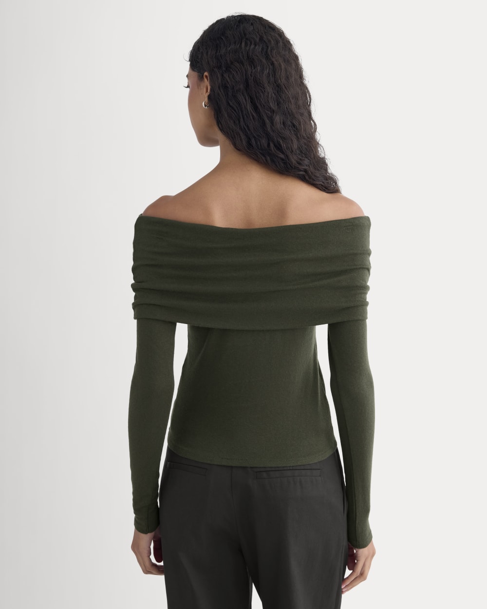 The Off-the-Shoulder Top in Butterluxe | Dark Green
