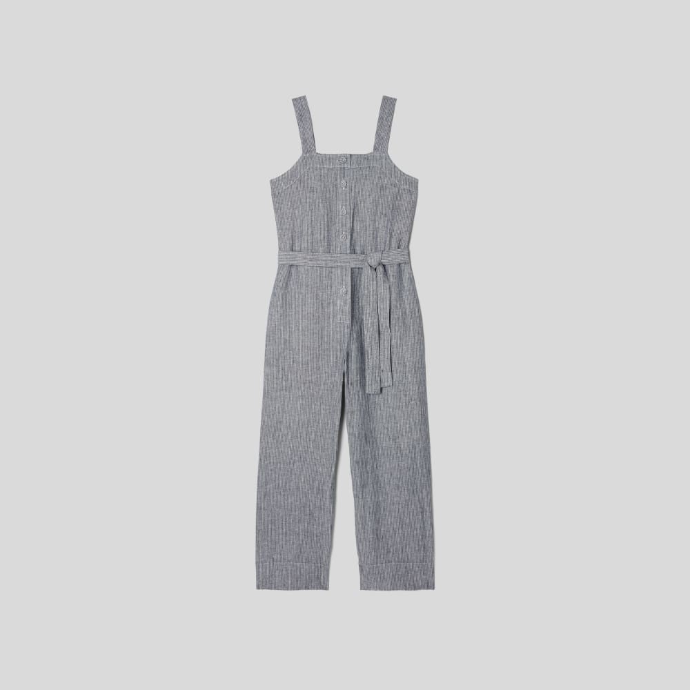 The Linen Jumpsuit | Canvas Tan / Navy